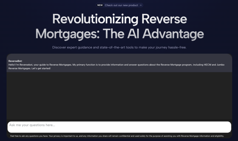 Exclusive Interview with an AI Startup Founder: Revolutionizing Reverse Mortgages with ReverseMortgage.AI